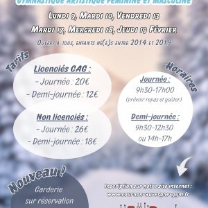INSCRIPTION HIVER – Enfants né(e)s entre 2014 et 2019