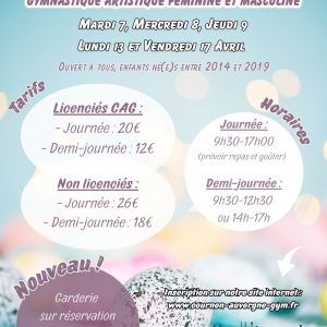 INSCRIPTION PRINTEMPS- Enfants né(e)s entre 2014 et 2019